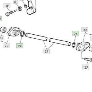 Kit retenes barra flexora John Deere barra 25